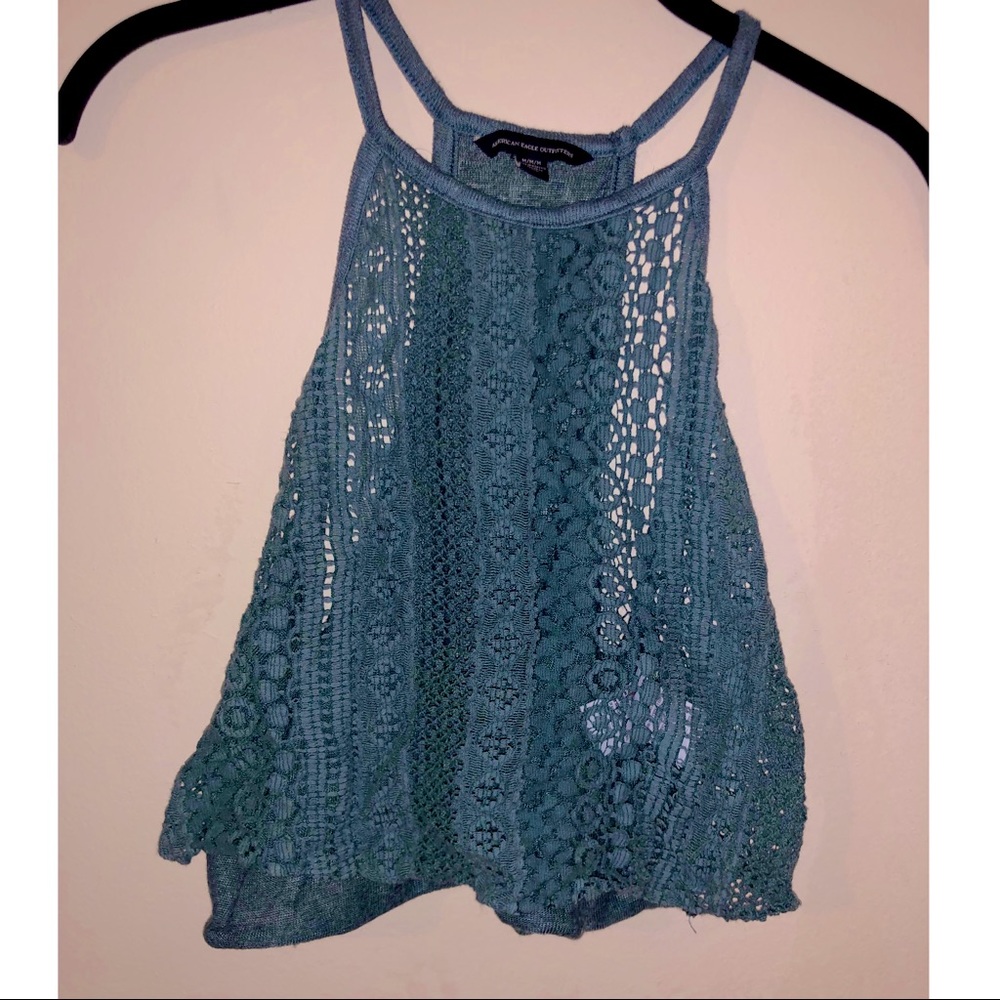 American Eagle Outfitters Lace Crop Top Medium